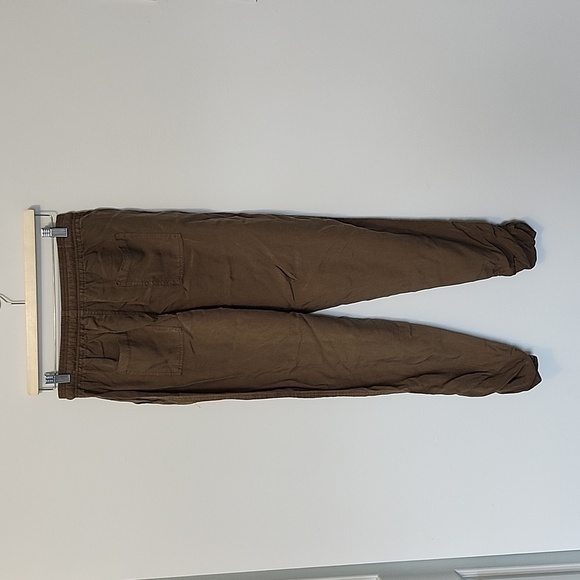 NWOT Thread & Supply M Olive softlightweight ruched ankle jogger pant - Picture 3 of 6